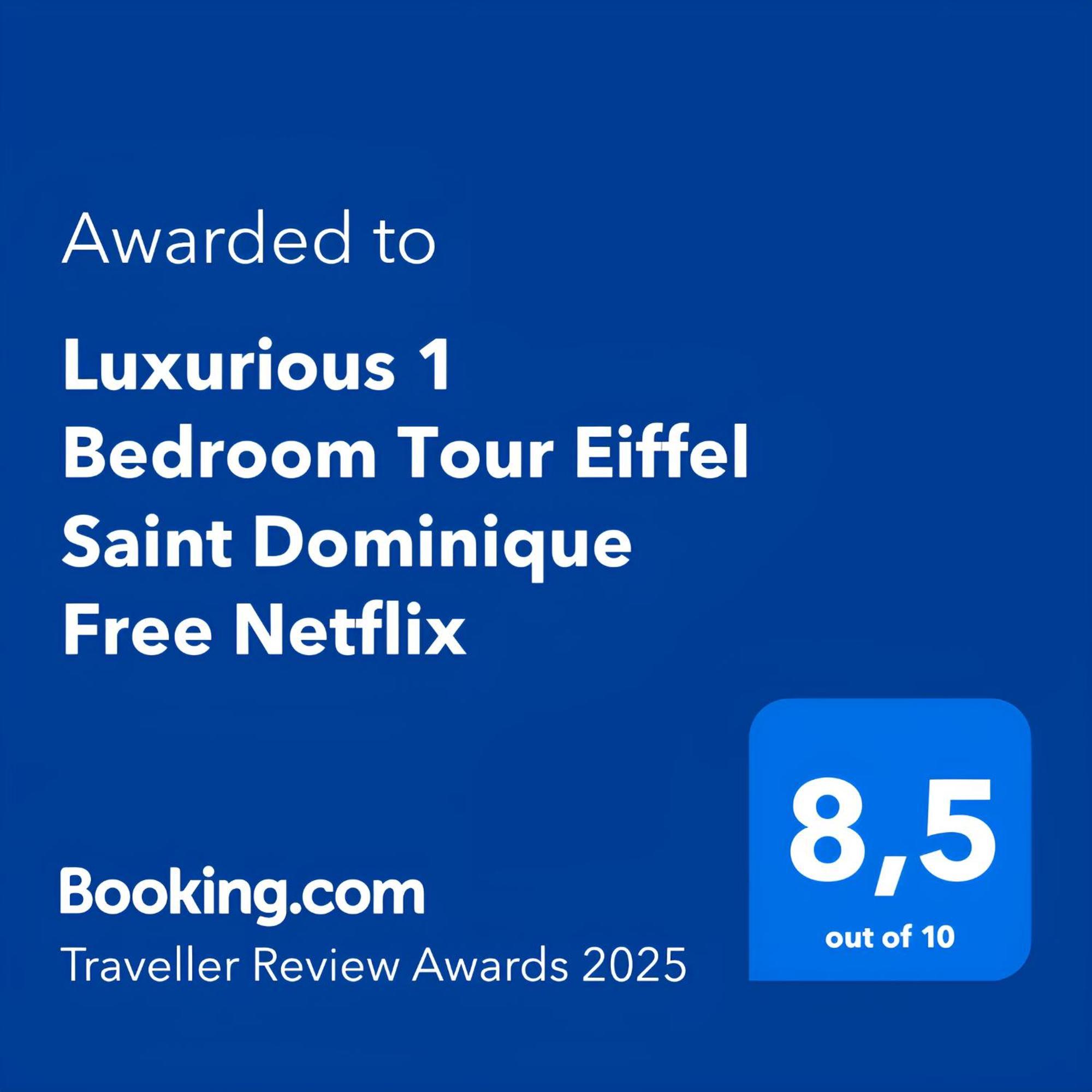 Luxurious 1 Bedroom Tour Eiffel Saint Dominique Free Netflix Paris Exterior photo